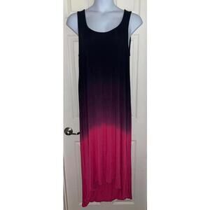 Torrid Dress Ombre Dip Dye Hi Low Super Soft Sz 1